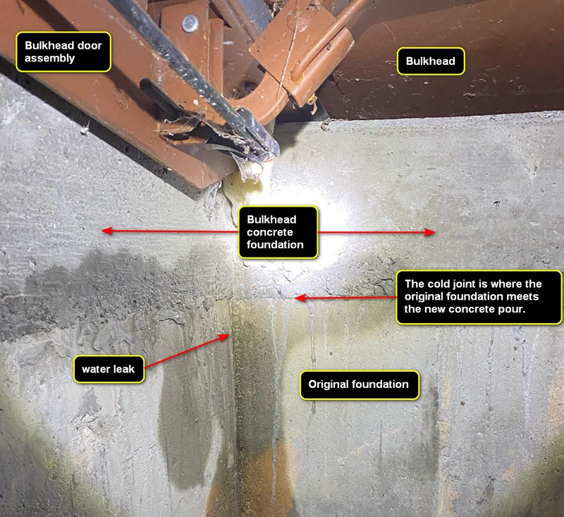 A1 Foundation Crack Repair - Bulkhead with A Cold Joint
